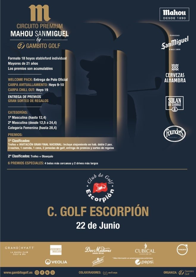 carteles-gambito-golf-mahou-escorpion