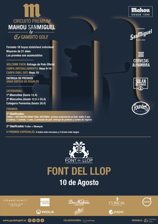 Torneo de gambito Golf en Font del Llop